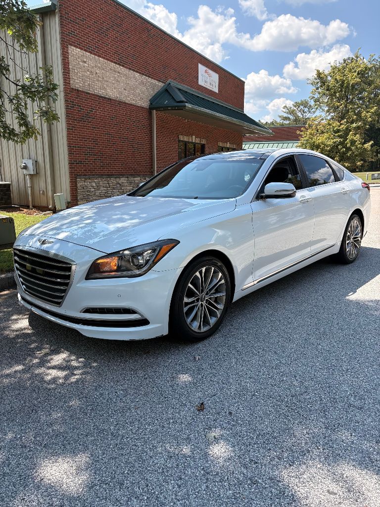 Used 2015 Hyundai Genesis Base with VIN KMHGN4JE0FU020005 for sale in Monroe, GA